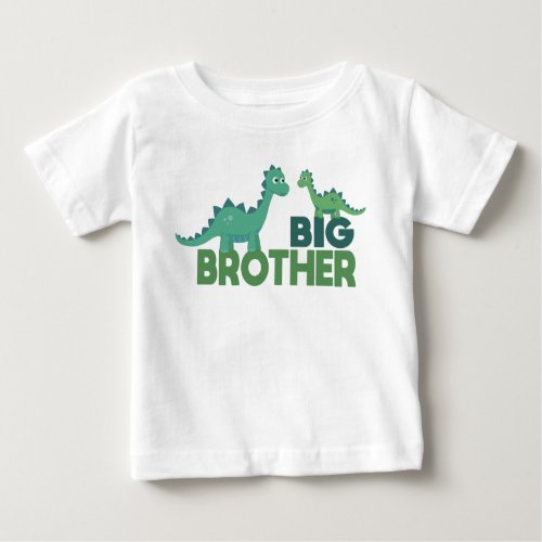 Big brother dinosaur cartoon animal baby T_Shirt