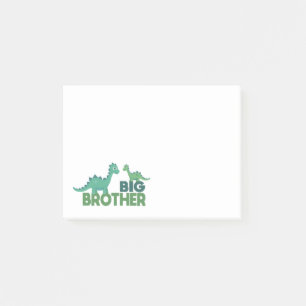 Big brother dinosaur cartoon animal sibling post-it notes