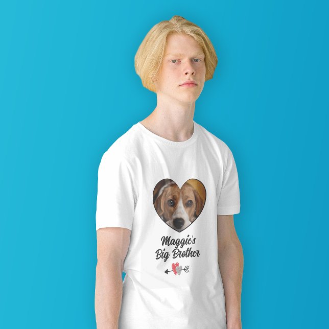 Big brother dog personalized photo T-Shirt (Creator Uploaded)