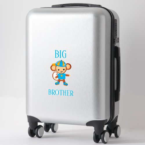 Big Brother Dressed Monkey Custom Text Sticker
