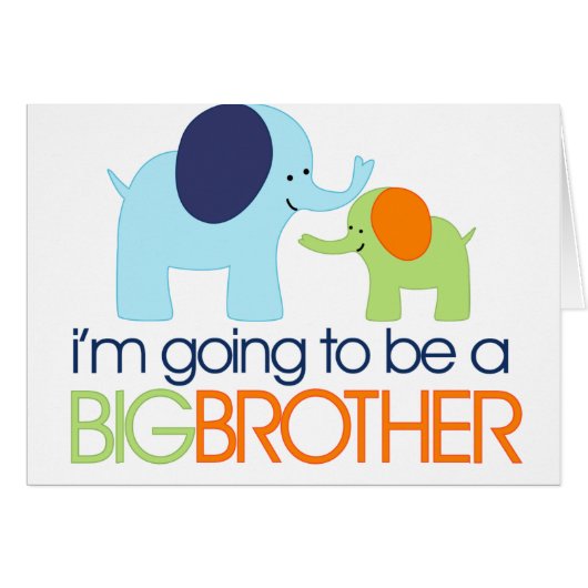Big Brother Elephant T-shirt (Front Horizontal)