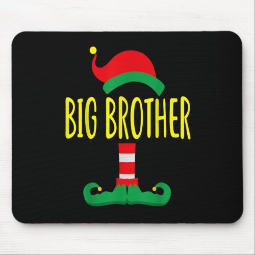 Big Brother ELF Matching Family Gifts Christmas Pa Mouse Pad