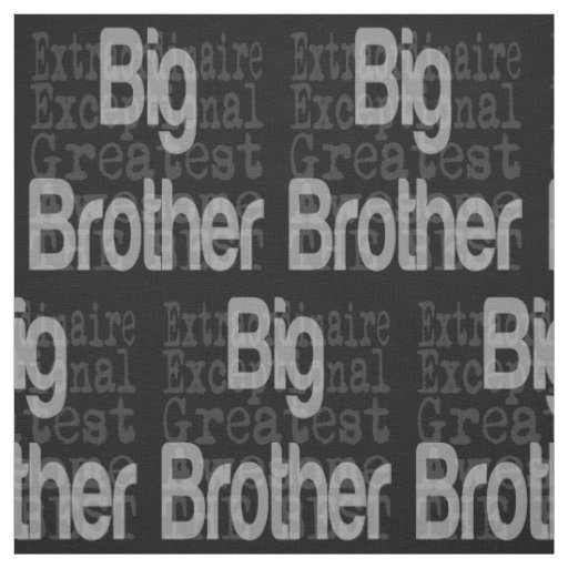Big Brother Extraordinaire Fabric