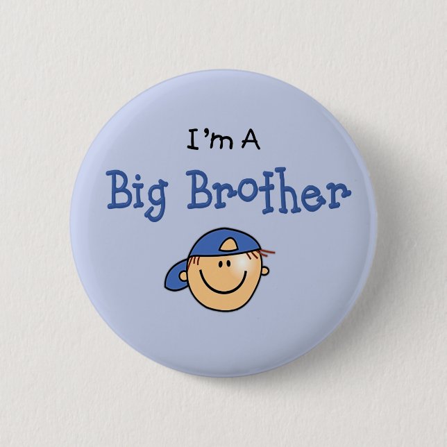 Big Brother Face Pinback Button (Front)