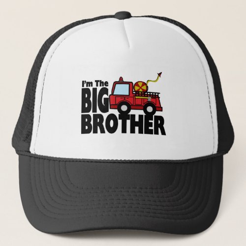 Big Brother Fire Truck Trucker Hat