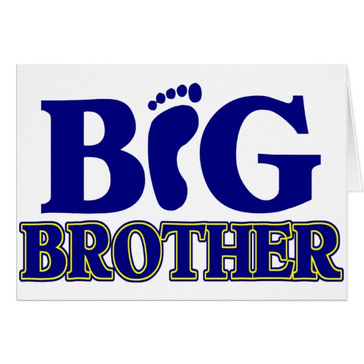 Big Brother (Foot) Cards (Front Horizontal)