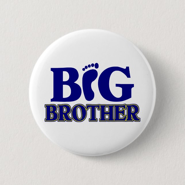 Big Brother (Foot) Pinback Button (Front)