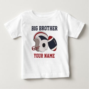 Big Brother Football Personalized Shirt by mybabytee at Zazzle