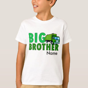 Big Brother Garbage truck with personalized name T-Shirt