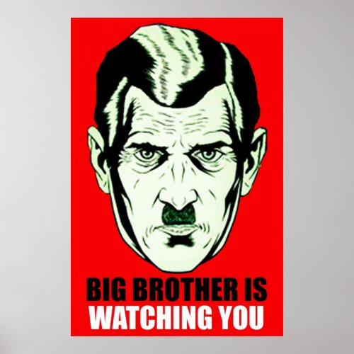 BIG BROTHER GEORGE ORWELL Nineteen Eighty Four 198 Poster