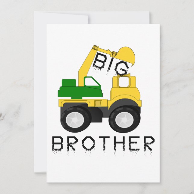 Big Brother Gift for Tractor Loving Boys Kids (Front)