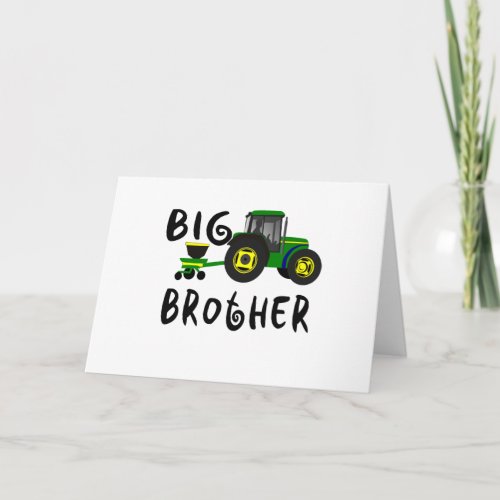 Big Brother Gift for Tractor Loving Boys Kids Announcement