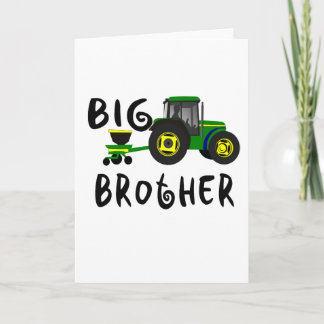 Big Brother Gift for Tractor Loving Boys Kids Announcement