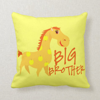 Big Brother Giraffe Throw Pillow