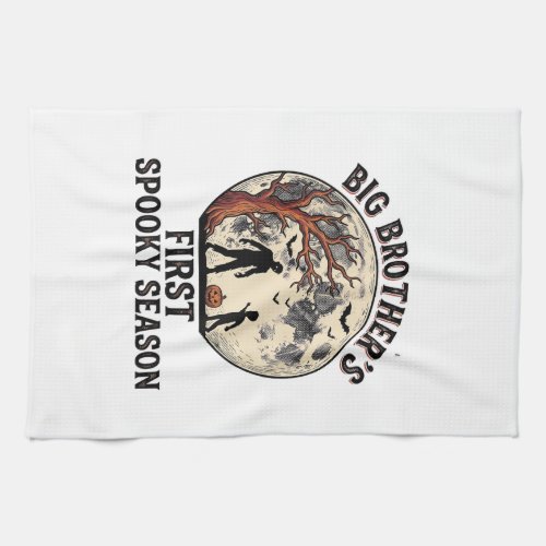 Big Brother Halloween First Spooky Season Vintage  Kitchen Towel