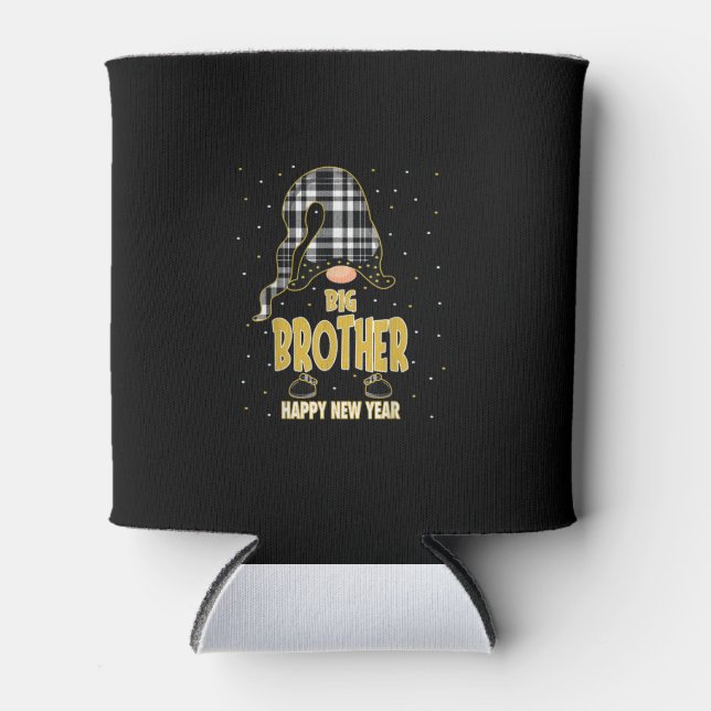 Big Brother Happy New Year| Matching gift Can Cooler (Front)