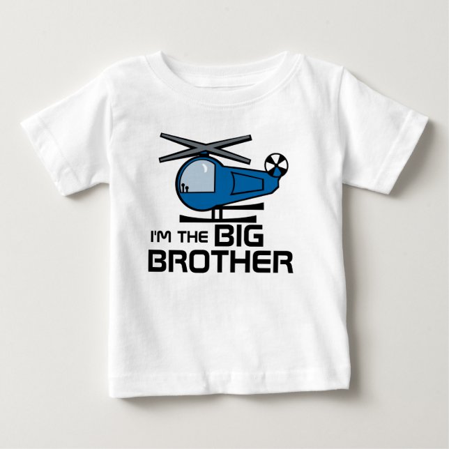 Big Brother Helicopter Baby T-Shirt (Front)