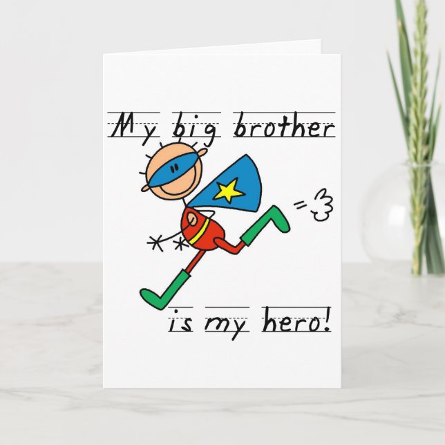 Big Brother Hero T-shirts and Gifts Card (Front)