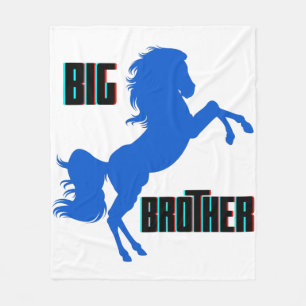 Big Brother Horse Rearing Fleece Blanket