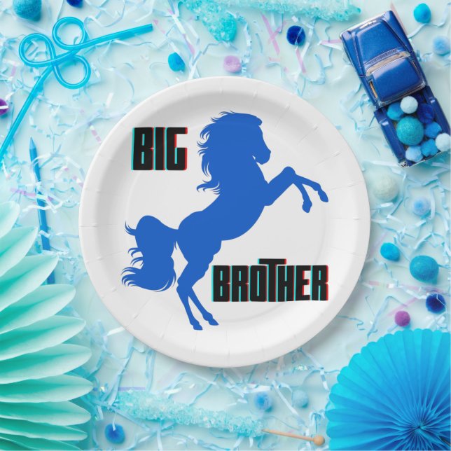 Big Brother Horse Rearing Paper Plates (Party)