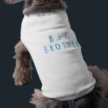 Big Brother in blue Tee<br><div class="desc">"big brother", big, brother, blue, brothers, blues, teal, black, turquoise, text, typography, family, baby, new, boy, teal, pregnancy, expecting, expectant, cute, siblings, fun, children, child, sibling, older, elder, oldest, eldest, bro, bros, "baby shower", shower</div>