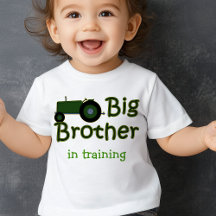 Big Brother In Training Green Farm Tractor