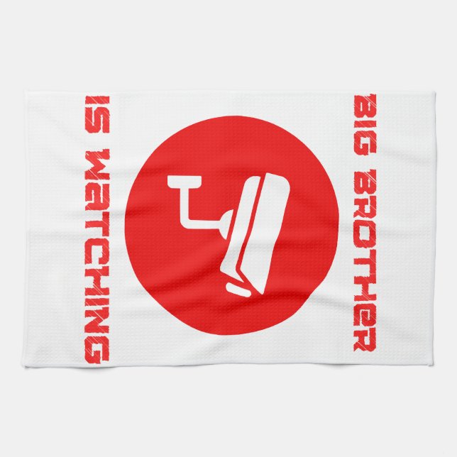 Big Brother is Watching  1984 ingsoc Kitchen Towel (Horizontal)