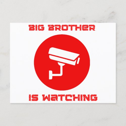 Big Brother is Watching  1984 ingsoc Postcard