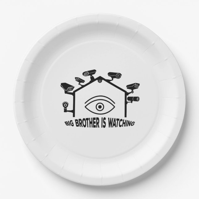 Big Brother is Watching Paper Plates (Front)