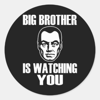 Big Brother is Watching You Classic Round Sticker