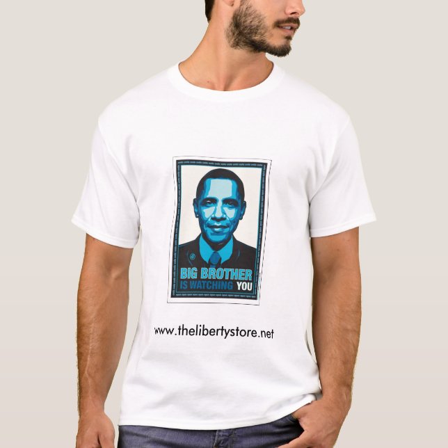 Big Brother is Watching You - Obama T-Shirt (Front)