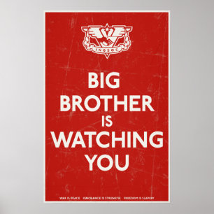 Big Brother Is Watching You Print