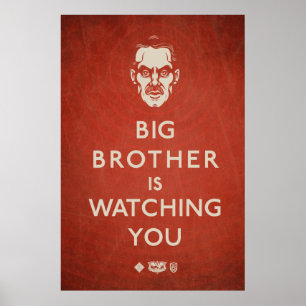 Big Brother is Watching You Propaganda Poster