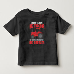 Big Brother Kid Tractor lover Sibling Son Farmer Toddler T-shirt