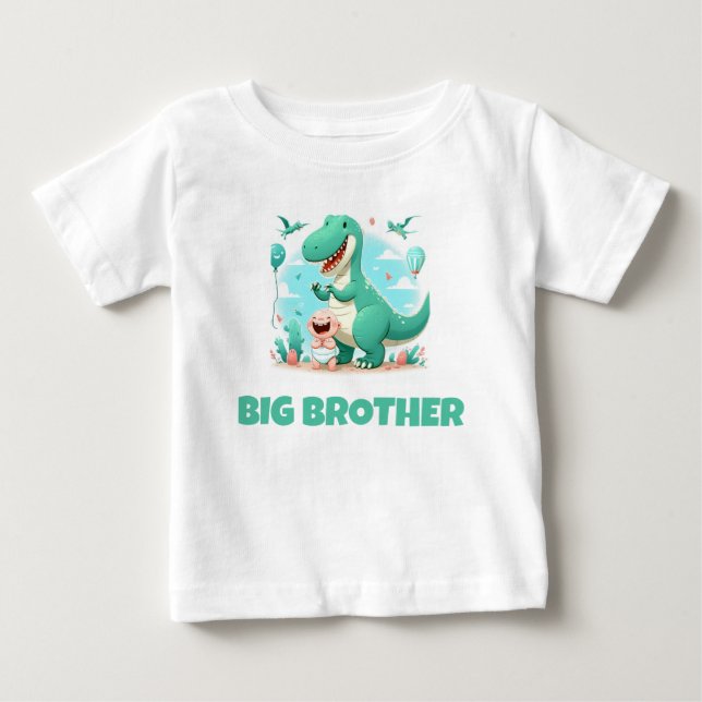 BIG BROTHER KIDS BABY WITH T-REX T-Shirt (Front)
