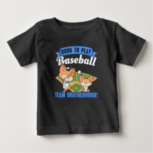 Big Brother Little Brother - Baseball Players Baby T-Shirt