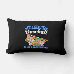 Big Brother Little Brother - Baseball Players Lumbar Pillow