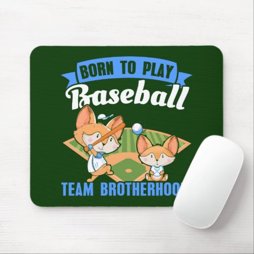 Big Brother Little Brother _ Baseball Players Mouse Pad
