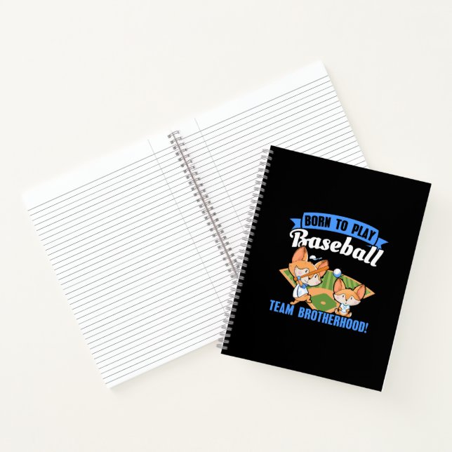 Big Brother Little Brother - Baseball Players Notebook (Inside)