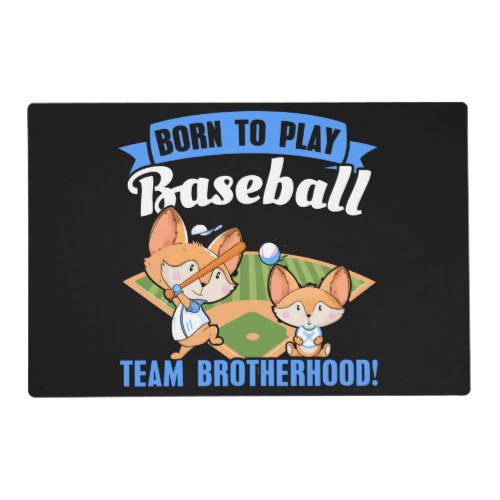 Big Brother Little Brother _ Baseball Players Placemat