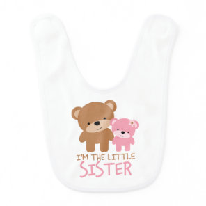 Big Brother Little Sister Bears Baby Bib