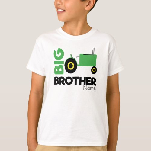 Big brother matching tractor sibling T_Shirt