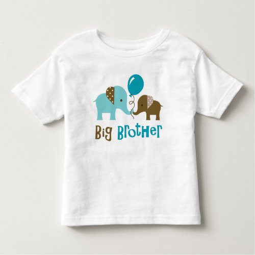 Big Brother _ Mod Elephant Toddler T_shirt