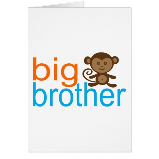 Big Brother Monkey Cards (Front)