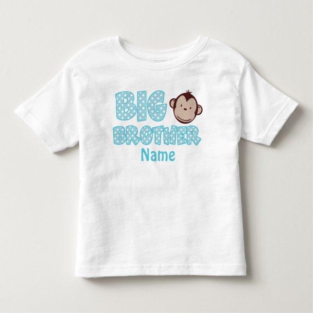 Big Brother Monkey Personalized Shirt (Front)