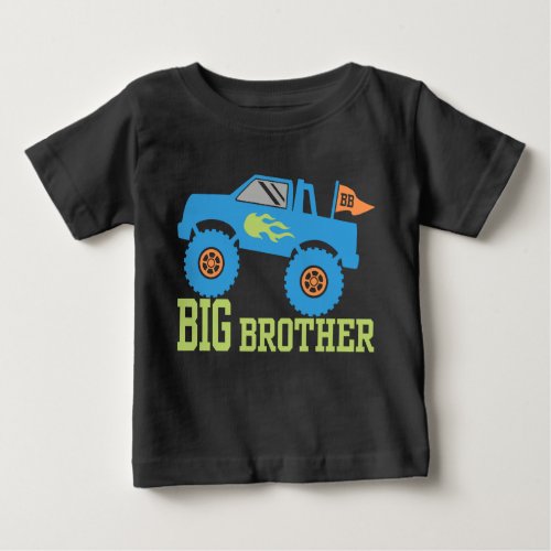 Big Brother Monster Truck Baby T_Shirt