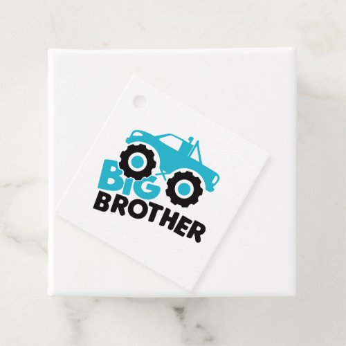 Big Brother Monster Truck Favor Tags