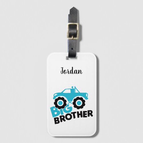 Big Brother Monster Truck Luggage Tag