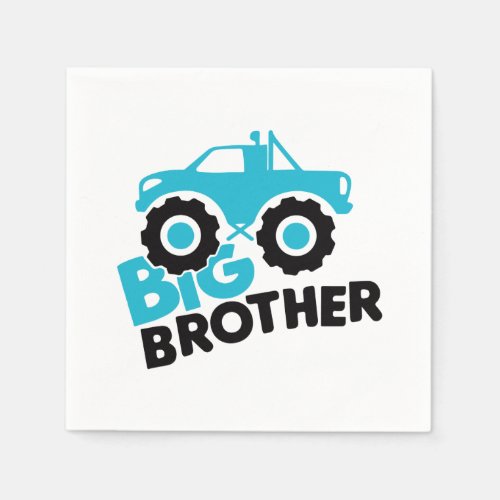 Big Brother Monster Truck Napkins