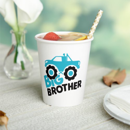 Big Brother Monster Truck Paper Cups